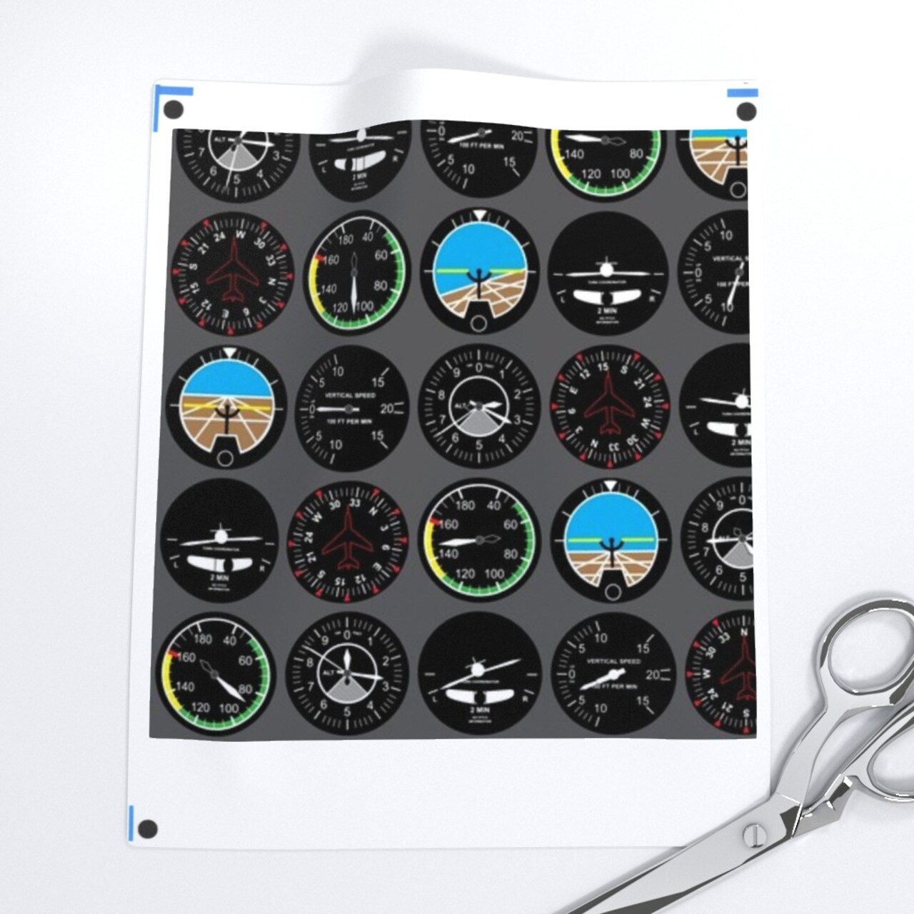 Flight Deck Aviation Flying Airplanes Plane Airplane Pilot Nursery Decor Custom Printed Fabric by Spoonflower Various Fabrics by the Yard or Fat Quarter